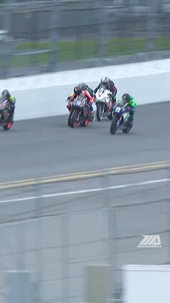 OFF THE WALL! Twins Cup rider Anthony Mazziotto saves it after bouncing off the wall and finishes third! #Daytona #motorcycle #racing #motorsports #motorcycle #racing #bikeweek