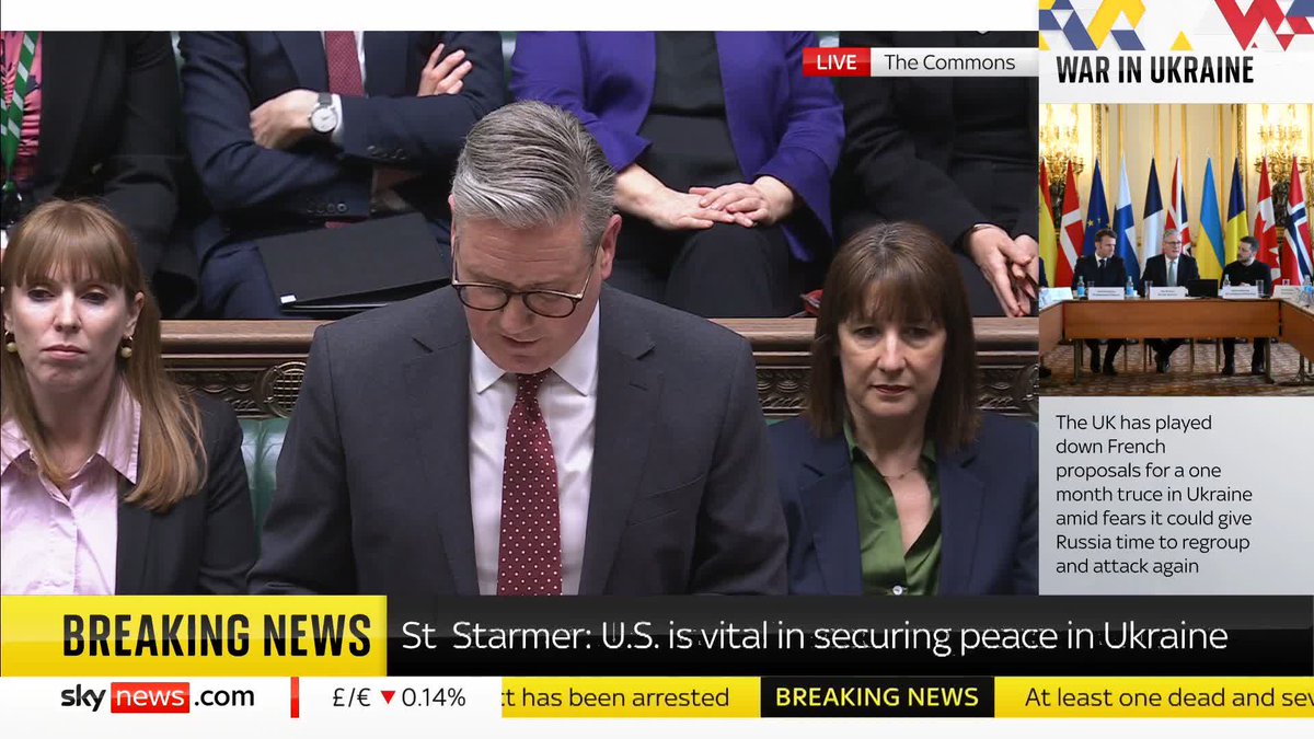 "Russia is a menace in our waters and skies" PM Keir Starmer tells the House of Commons that the UK stands with Ukraine "because it's in our interests to do so" Live updates ➡️ 📺 Sky 501, Virgin 602, Freeview 233 and YouTube