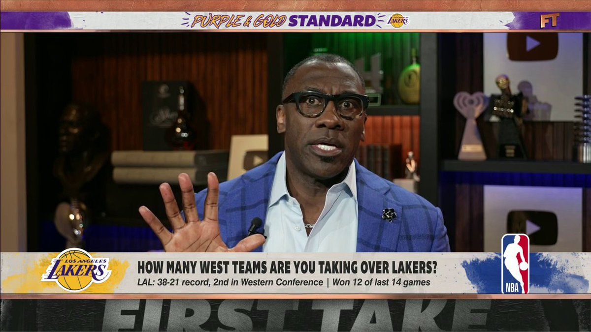 “OKC, KFC, UFC … Lakers in 5!” shannon sharpe isn't taking anyone over the Lakers in the West 😤