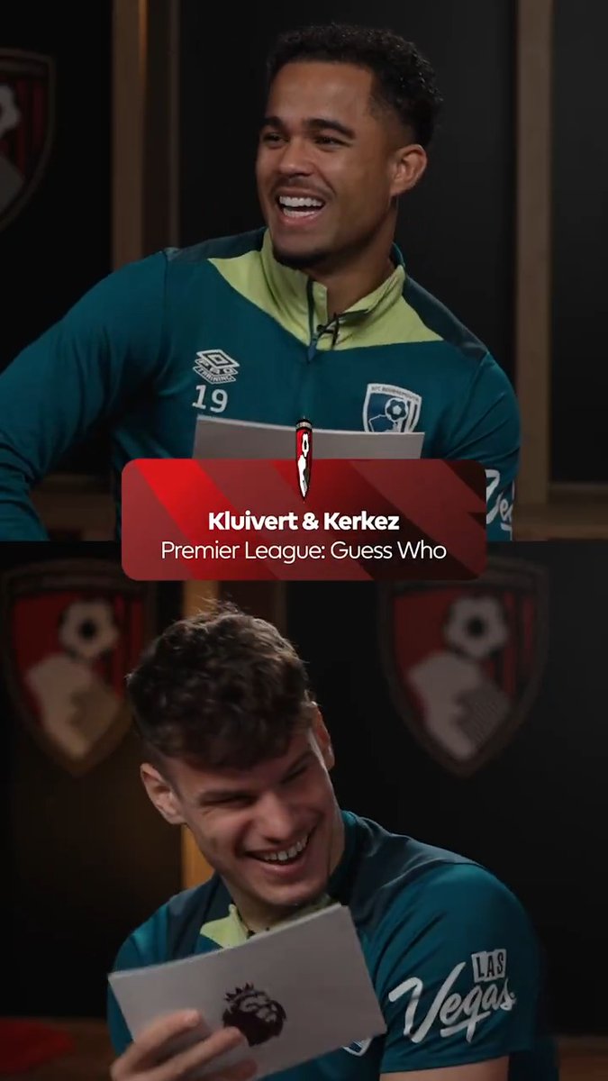 Bournemouth stars Justin Kluivert and Milos Kerkez took on a Premier League version of Guess Who?—and crushed it. 😂💪