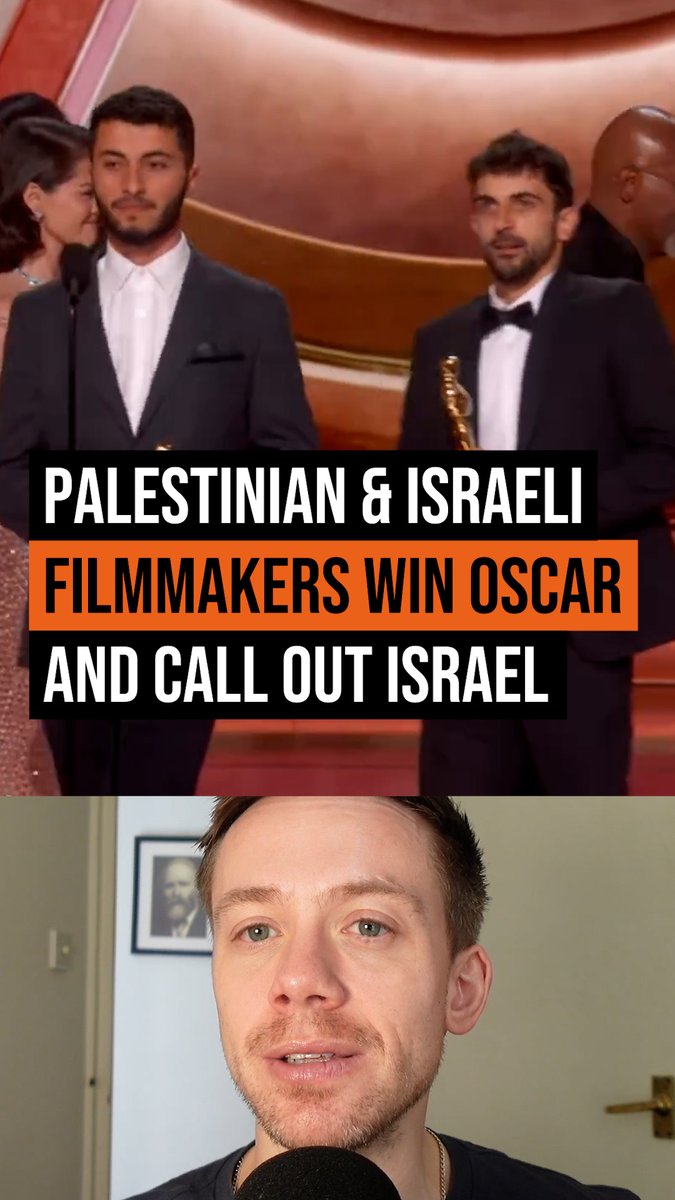 The Oscar win for 'No Other Land' should scare Israel. Israel's genocide is succeeding right now. But this film winning an Oscar underlines how Western public opinion and culture is shifting against Israel. One day, that will mean no more arms and support for Israel's crimes