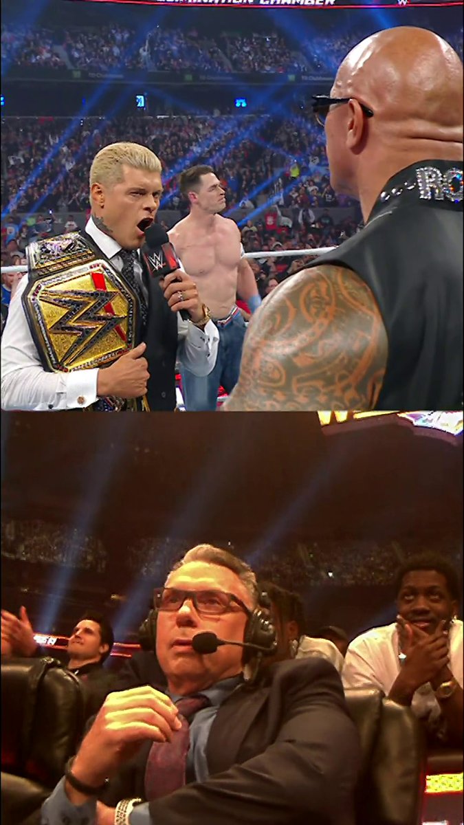 .Cody Rhodes told Dwayne Johnson how he really felt! 👏 👏 👏 #WWEChamber