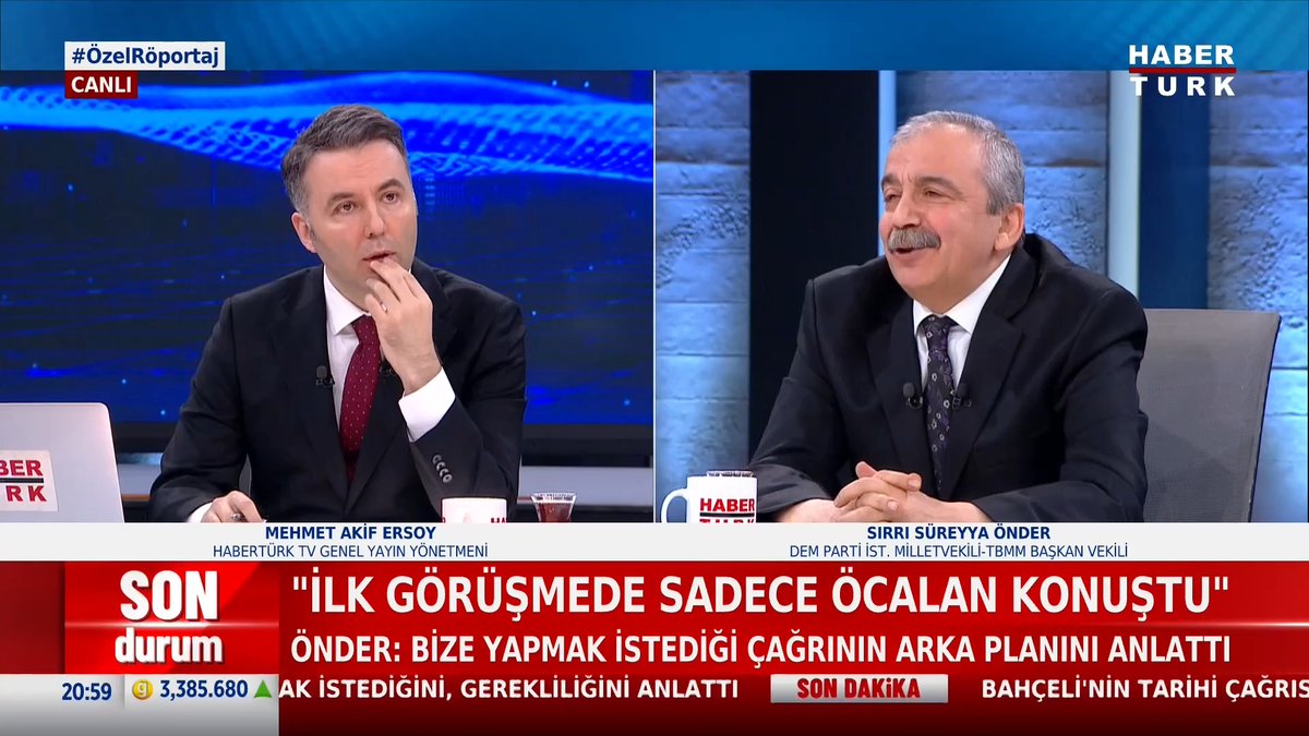 🗣️Sırrı Süreyya Önder: "Sayın Mesut Barzani de ilginçtir '3 gün düşündüm' dedi. AK Parti de muhtemelen düşündü."