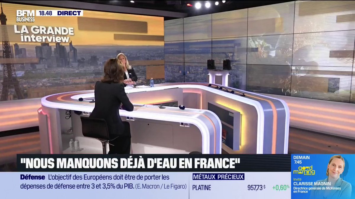 Le manque d'eau touche la France 🚱 "On manque déjà d'eau en France. On met des solutions en avant pour ça" 💬Estelle Brachlianoff 🎙️Hedwige Chevrillon