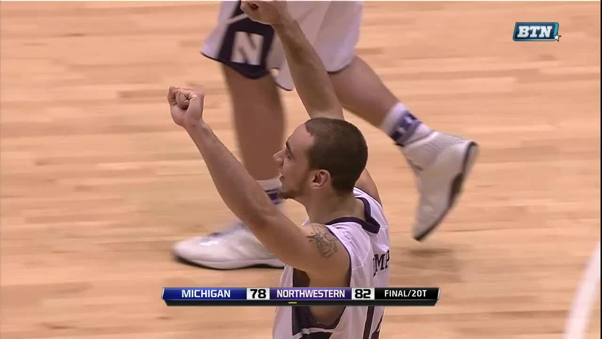 ✅ 3-pointer to force OT ✅ 3-pointer to force 2OT #OTD 🔟 years ago, Tre Demps' heroics helped lead Northwestern Basketball to a dramatic senior day win over Michigan. #B1GMBBall x Tre Demps