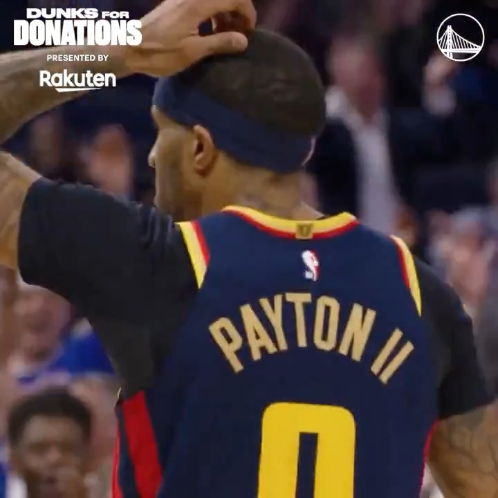 No. 0 defying gravity like it’s nothing. Rakuten || Dunks for Donations