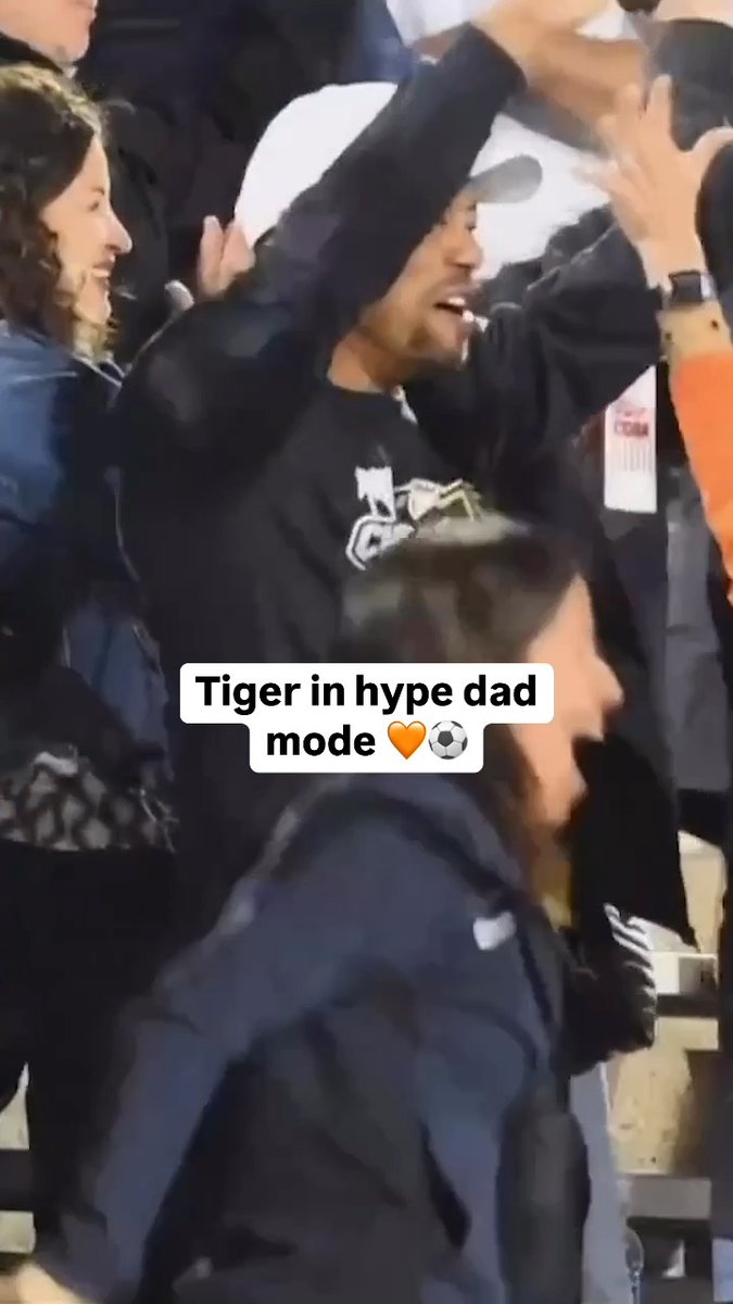 This reaction from Tiger Woods watching his daughter, Sam, win a state title in soccer. 🥹🏆 (via Palm Beach Post)