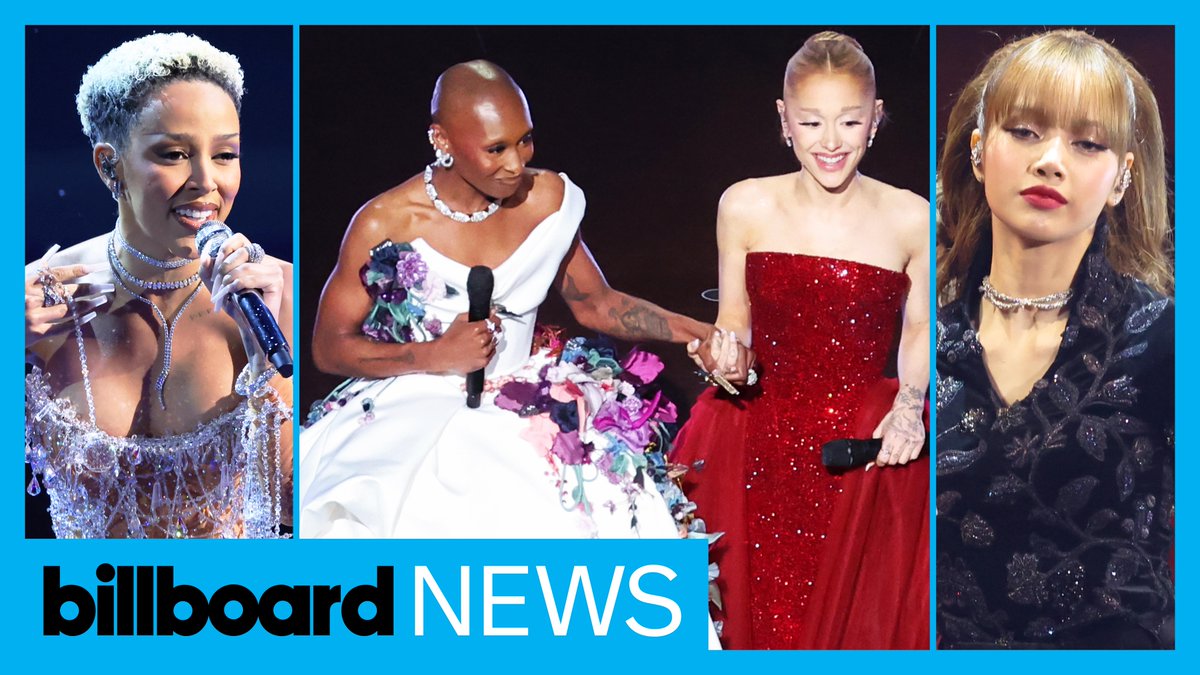 From a stunning 'Wicked' performance with Ariana Grande &amp; Cynthia Erivo to a James Bond tribute featuring LISA, Doja Cat and RAYE, here's a rundown of the music moments you missed at the 2025 #Oscars. #BillboardNews