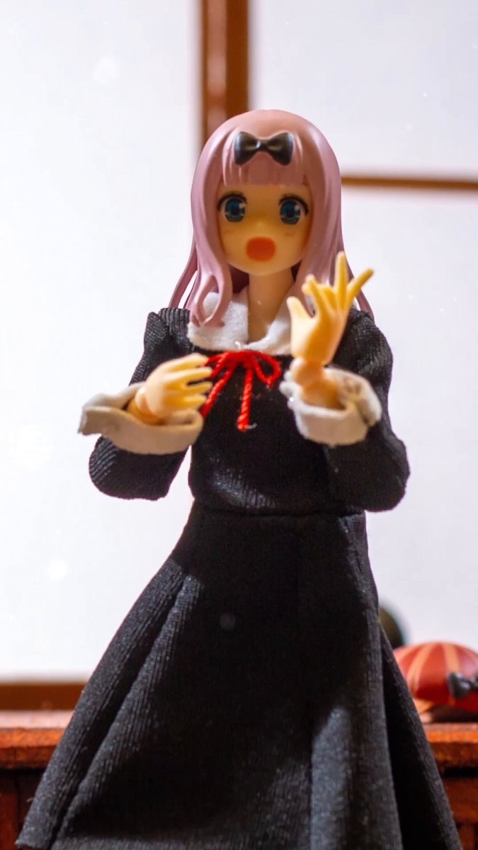 You've seen the Chika dance, but how about the Chika dance with a figure? ✨🫡 Happy birthday to Chika Fujiwara! 🎂🥳 Shop Chika Merch: