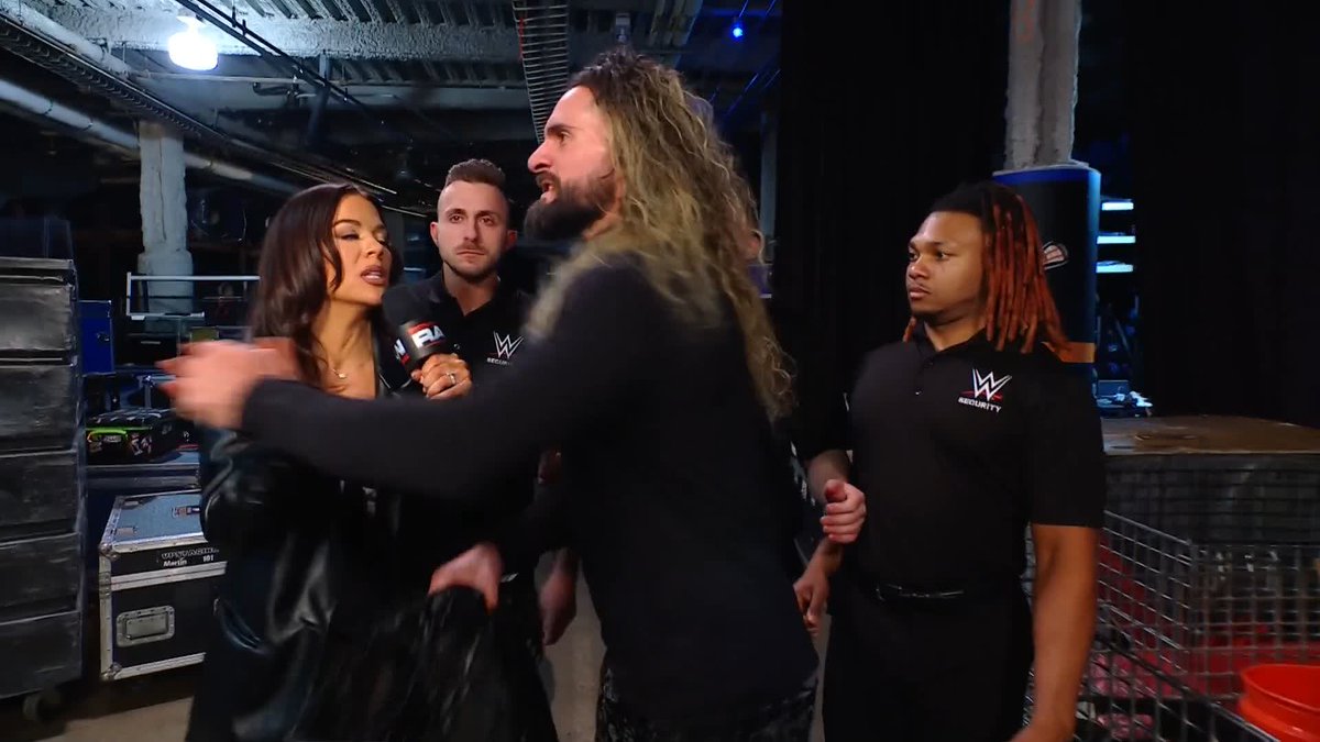 #WWERaw GM Adam Pearce has his hands full...