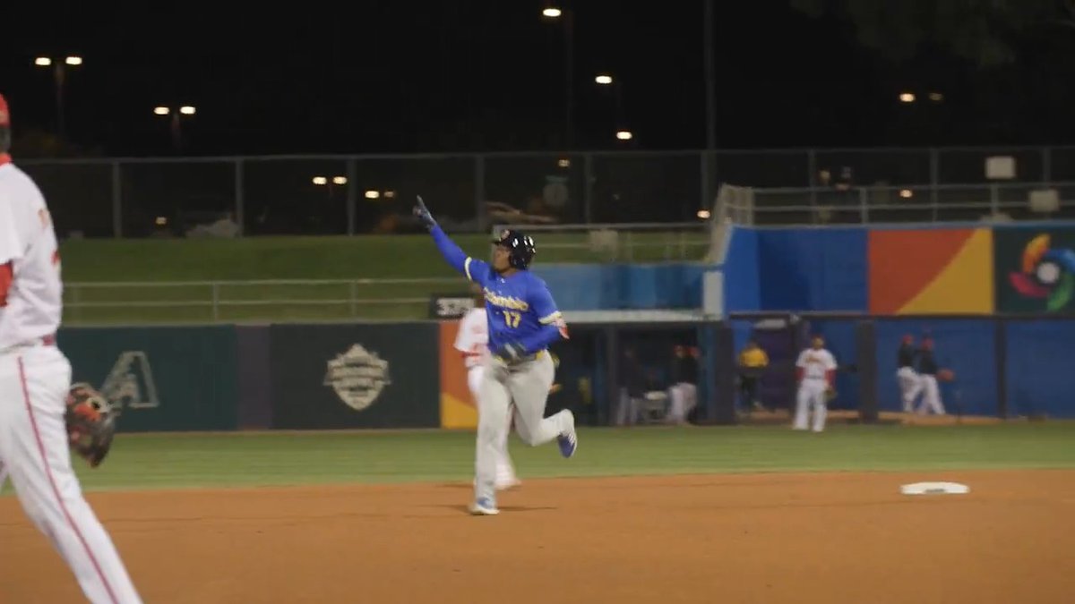A trip around the bases with Jesus Marriaga after his big home run 💥 #WorldBaseballClassic