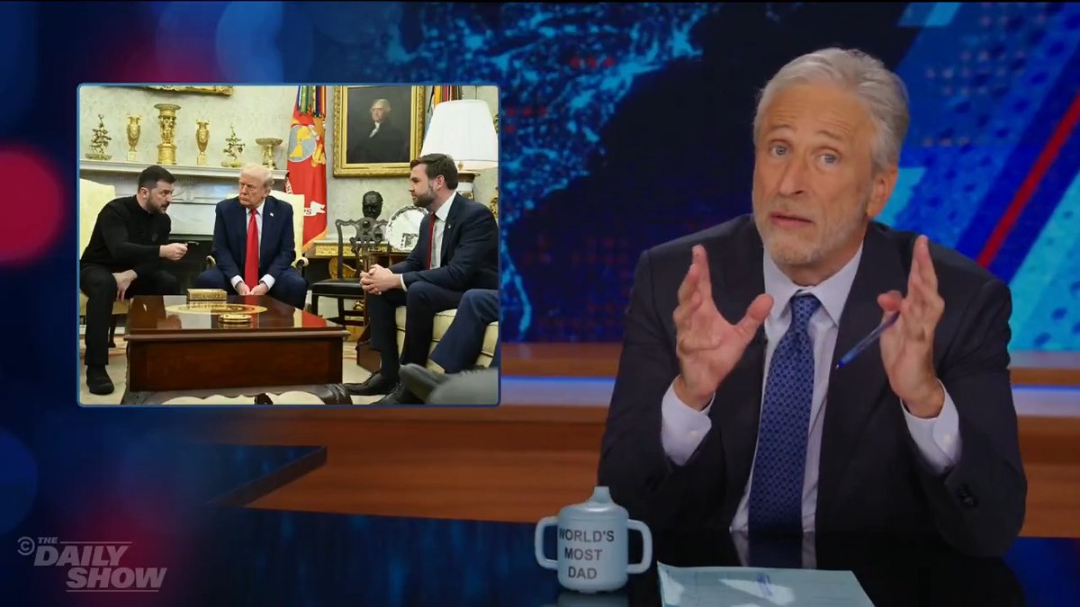 .@JonStewart breaks down how Trump and Zelenskyy's meeting turned into a WWE Smackdown