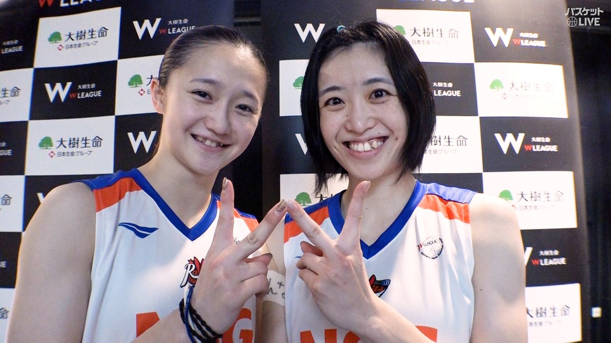 #大樹生命Wリーグ 今シーズンの最終戦✨ 全15選手が出場し”チームみんな”で快勝 #新潟アルビレックスBBラビッツ #河村美侑 PG 32 #中村華祈 SG 24 全試合出場の2選手に試合後🎙 この試合 #バスケットLIVE の視聴は▼ W LEAGUE（Wリーグ） 新潟アルビレックスBBラビッツ