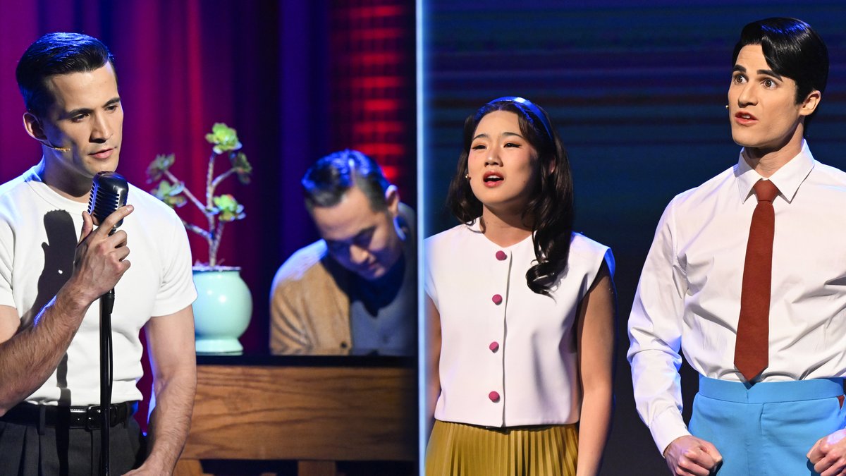 The Cast of Maybe Happy Ending Musical perform “Why Love” into “When You’re In Love”! Watch the full performance ⬇️ #FallonTonight