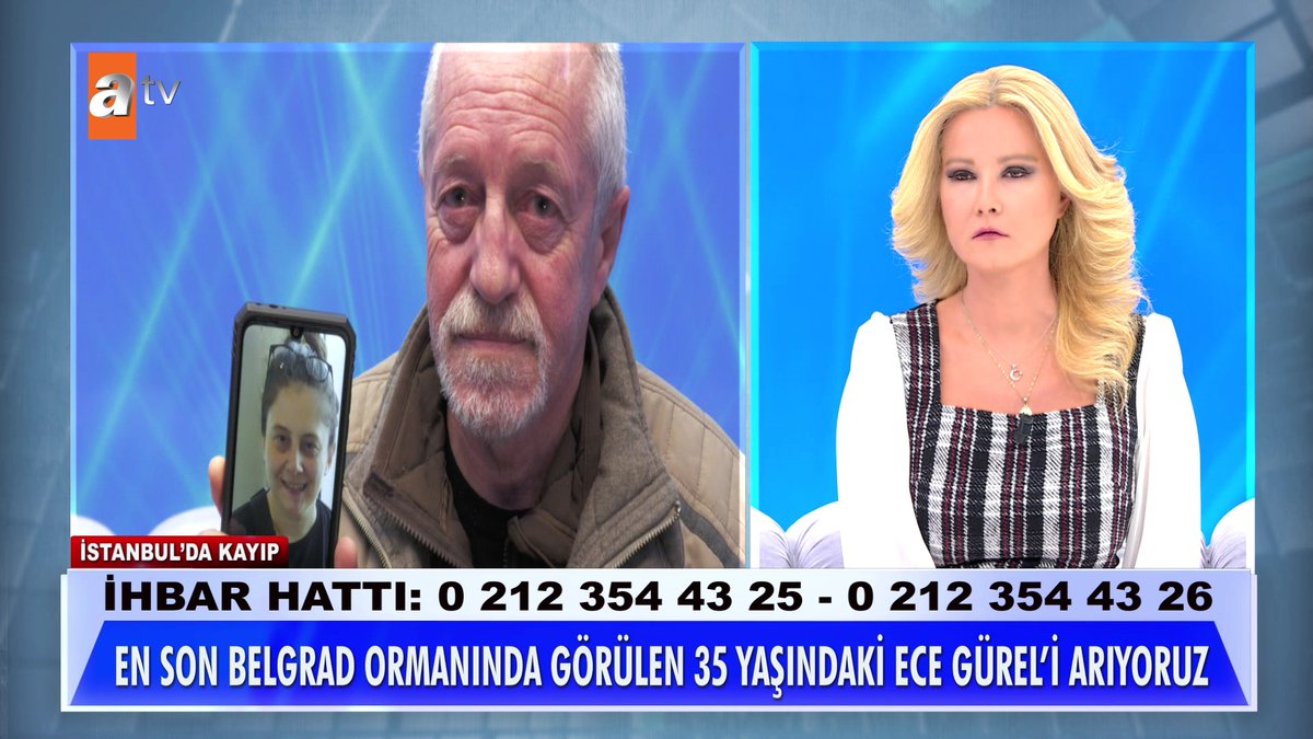 En son Belgrad ormanında görülen 35 yaşındaki Ece Gürel aranıyor... #MügeAnlıİleTatlıSert #MügeAnlı atv