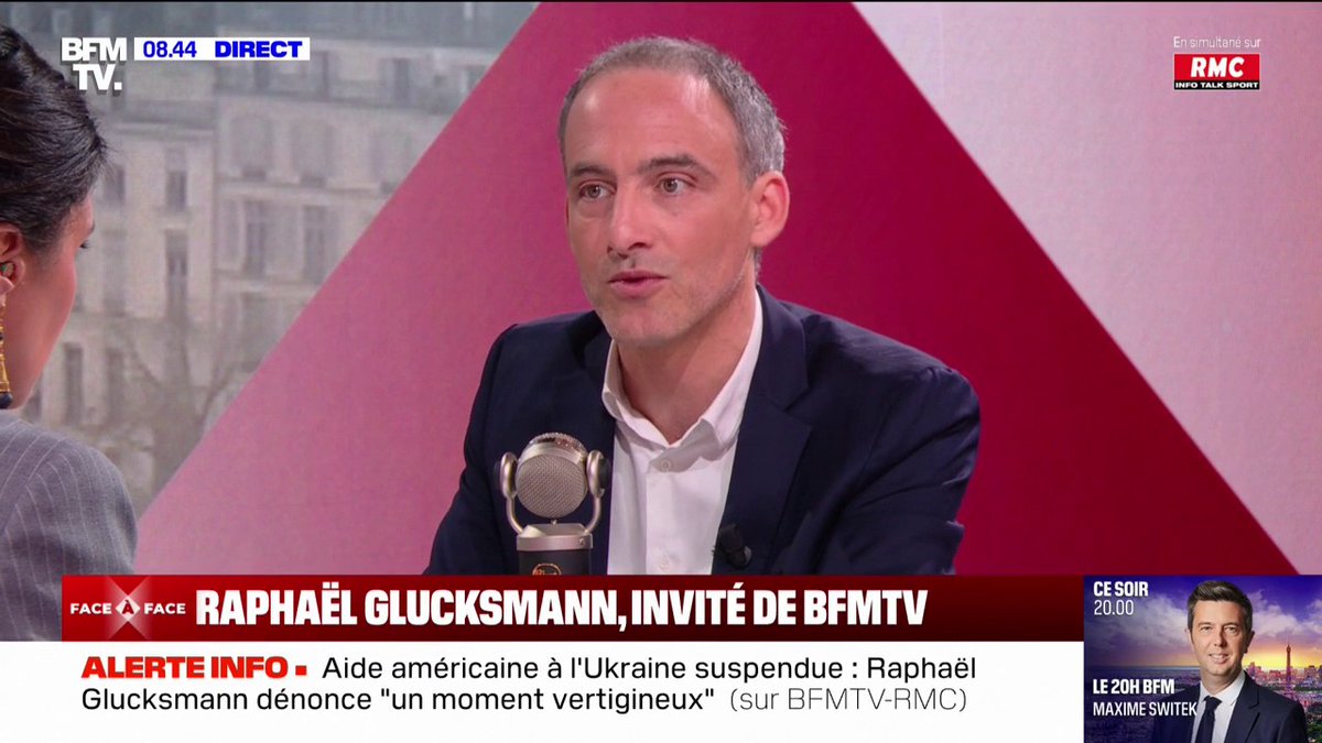 Dissuasion nucléaire française: "Ce ne sera jamais un partage", estime Raphaël Glucksmann (député européen Place publique)