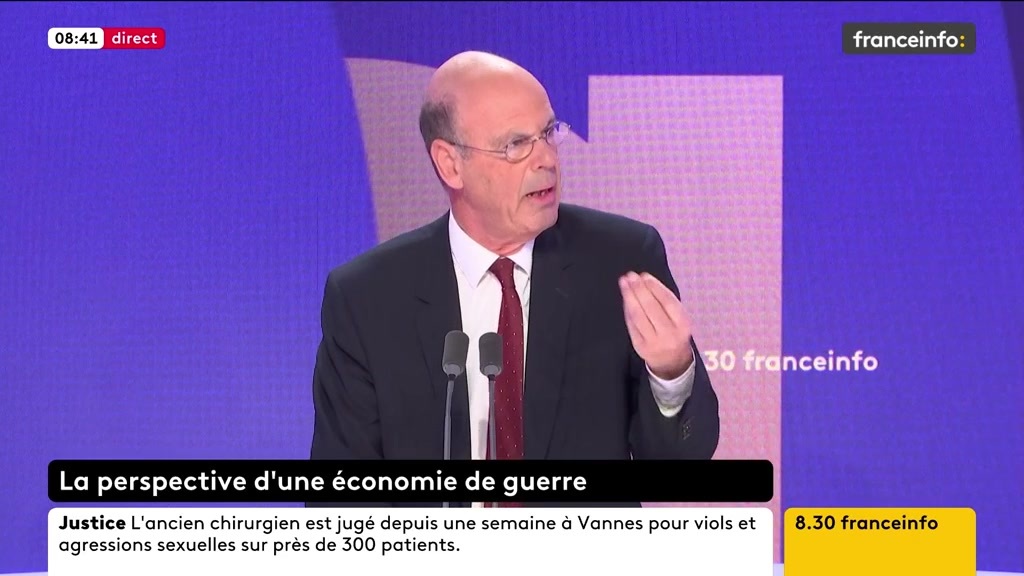 Passage à une économie de guerre : “Nous souhaitons protéger les entreprises mais effectivement ceux qui ont une épargne importante doivent contribuer plus à l’impôt”, explique Éric Lombard, ministre de l'Économie
