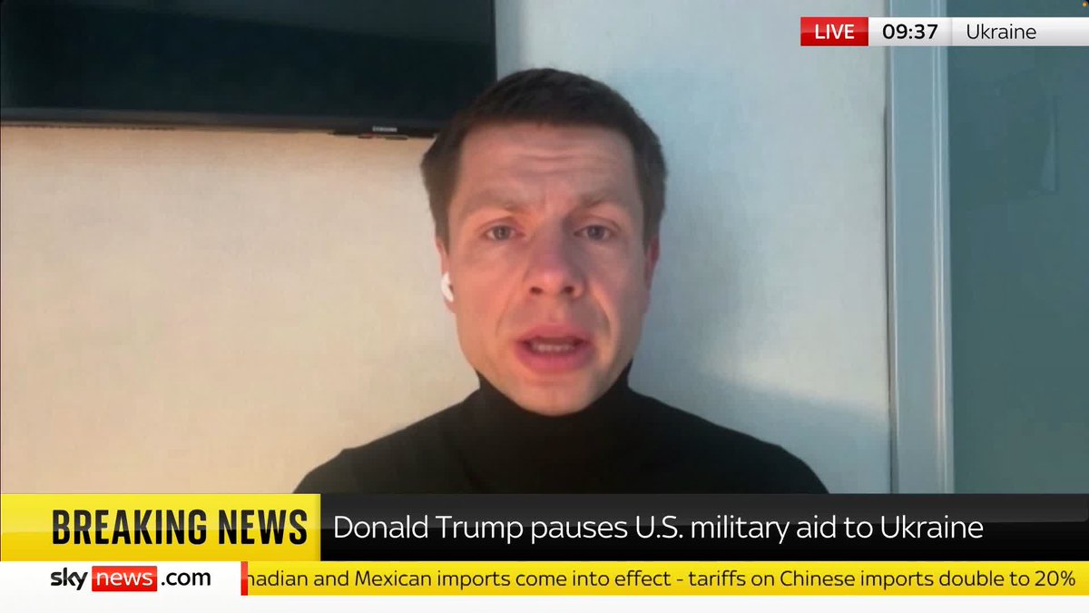 'We can't stop Russian missiles with statements.' Ukrainian MP Oleksiy Goncharenko urges European leaders to focus on bringing the US back "on board" rather than just issuing statements. He also calls on the British Royal Family to help persuade America.