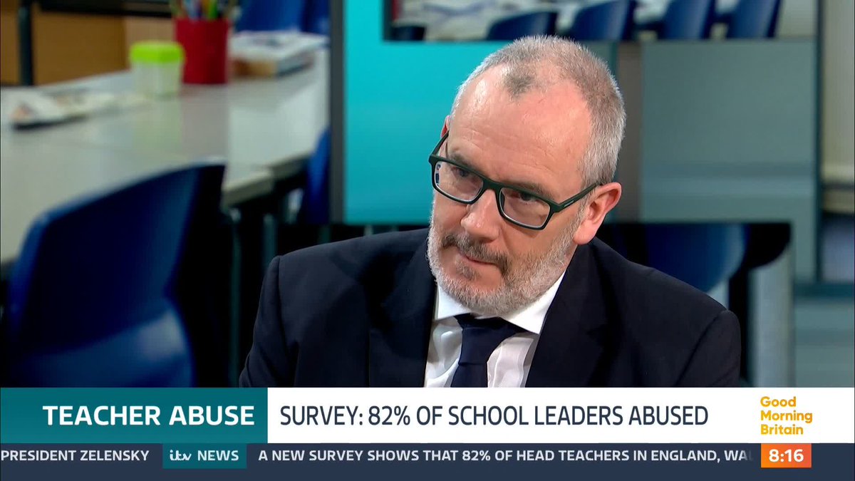 School leaders are facing an increasing barrage of abuse from parents, according to a new survey from the head teachers' union. NAHT General Secretary Paul Whiteman discusses the results of the union's latest survey.