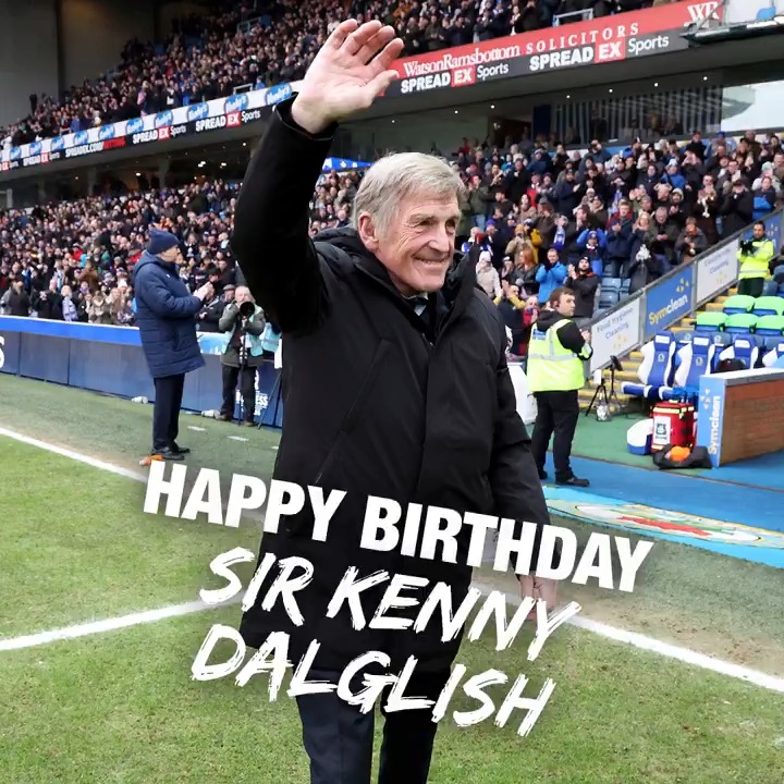 🎂 Wishing a very happy birthday to the legendary Sir Sir Kenny Dalglish! 👑 #Rovers 🔵⚪️