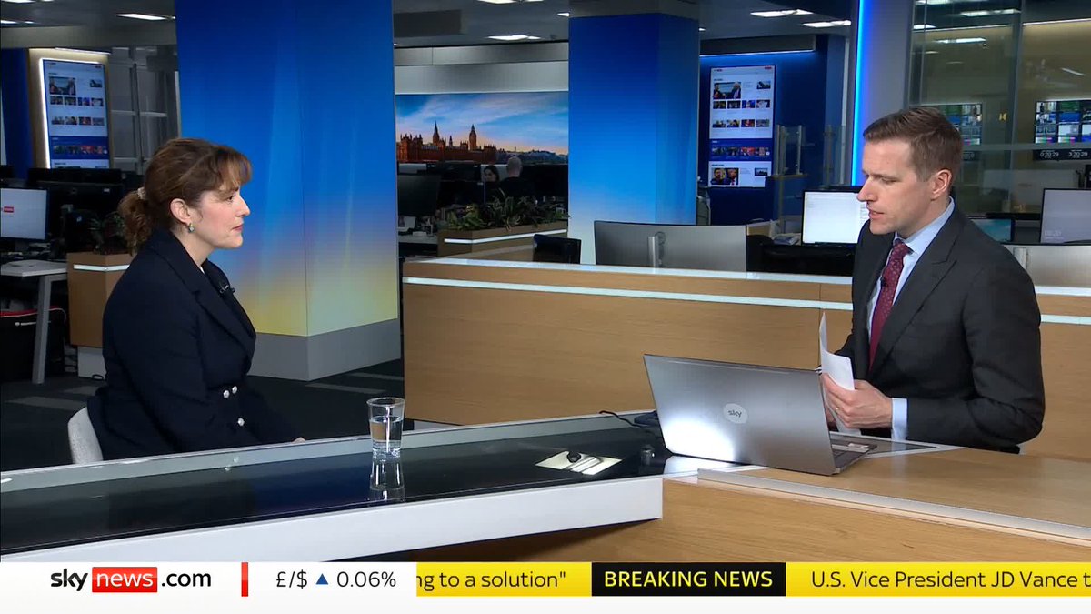 Shadow secretary for enviornment, food and rural affairs Victoria Atkins says she supports the farmers rallying today against inheritance tax changes and hopes the Prime Minister will look again at the policy to protect food security. 📺 Sky 501