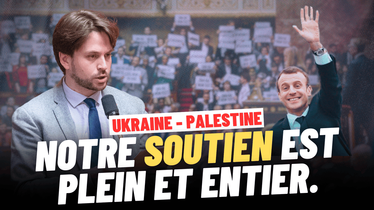 🔴🗣« Notre soutien à l’Ukraine est plein et entier. Le peuple Ukrainien se défend d’un occupant et son combat se fait au nom du droit international. C’est la même raison qui nous a conduit à soutenir constamment et exiger du Gouvernement un même soutien au peuple Palestinien. La France n’est pas une nation occidentale ; elle est universelle. Elle est membre du conseil de Sécurité des Nations unies. Elle doit refuser l’embrigadement. Elle en a les moyens, elle peut être entendue. » - Aurélien Saintoul