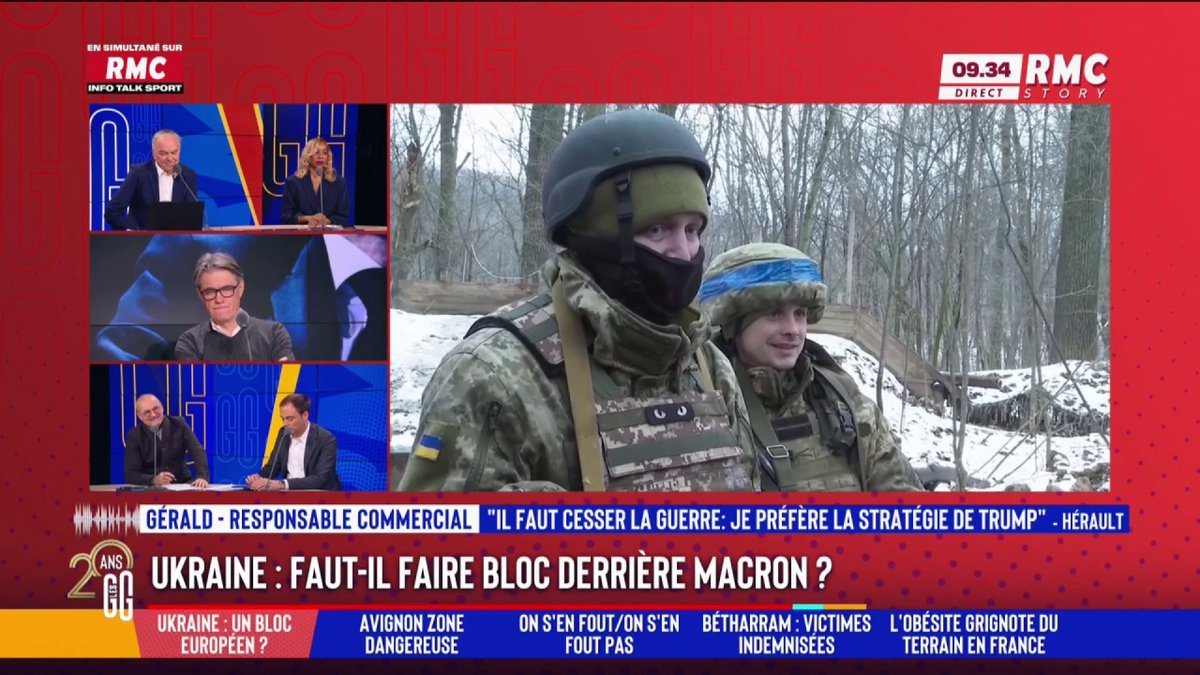 🇺🇦 Ukraine : tous derrière Macron ? 📞 Le coup de gueule de Gérald au 3216 : "Je soutiens Trump. Macron n'arrive même pas à gérer la sécurité dans son propre pays. Qu'on s'occupe de nous, et on verra après pour le reste." #GGRMC