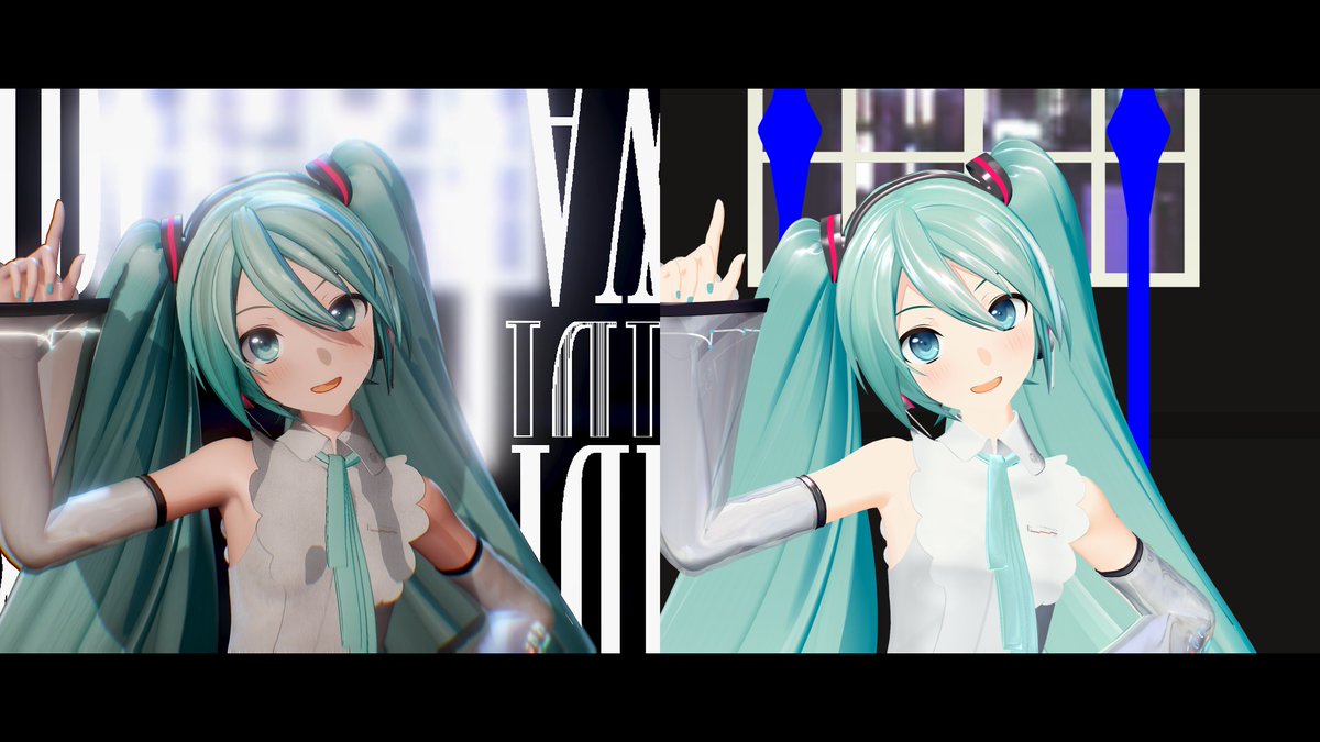 質問:MMD動画ってどうやって作ってるの? 回答:こういう感じで作ってます! まだ触ったことがない方、 MMDで”魔法”みたいな体験してみませんか?✨ #MMD #初音ミク #エフェクトのonoff比較見せてください