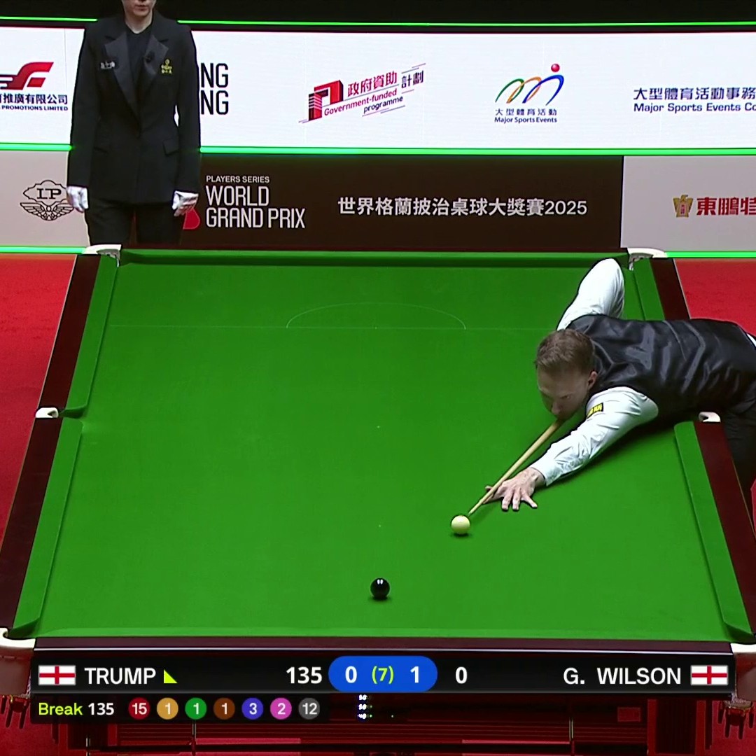 A magnificent response from Judd Trump to claim his 8️⃣0️⃣th century of the season 💪 #WorldGrandPrix