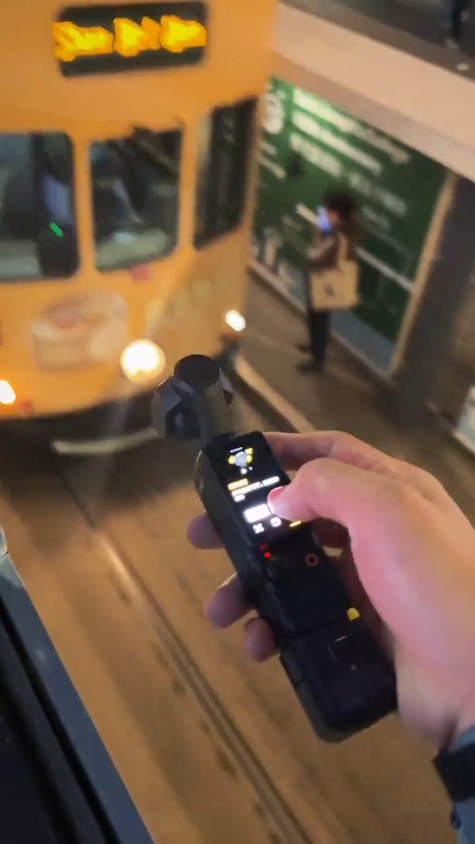 Here's a fun way to film your tram ride with Osmo Pocket 3 🚋 Save this for later and try it on your next adventure! 📌 DJI Osmo Pocket 3 // 🎬 Video by Aosiqia Cui Dao
