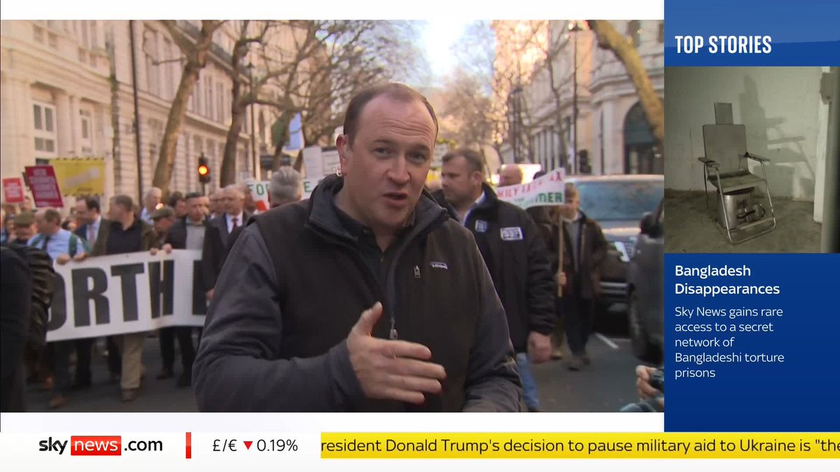 Farmers are rallying against Labour's inheritance tax changes. Event organiser Olly Harrison speaks to Dan Whitehead and says it's just not about the money; it's about the farming community and food security. 📺 Sky 501