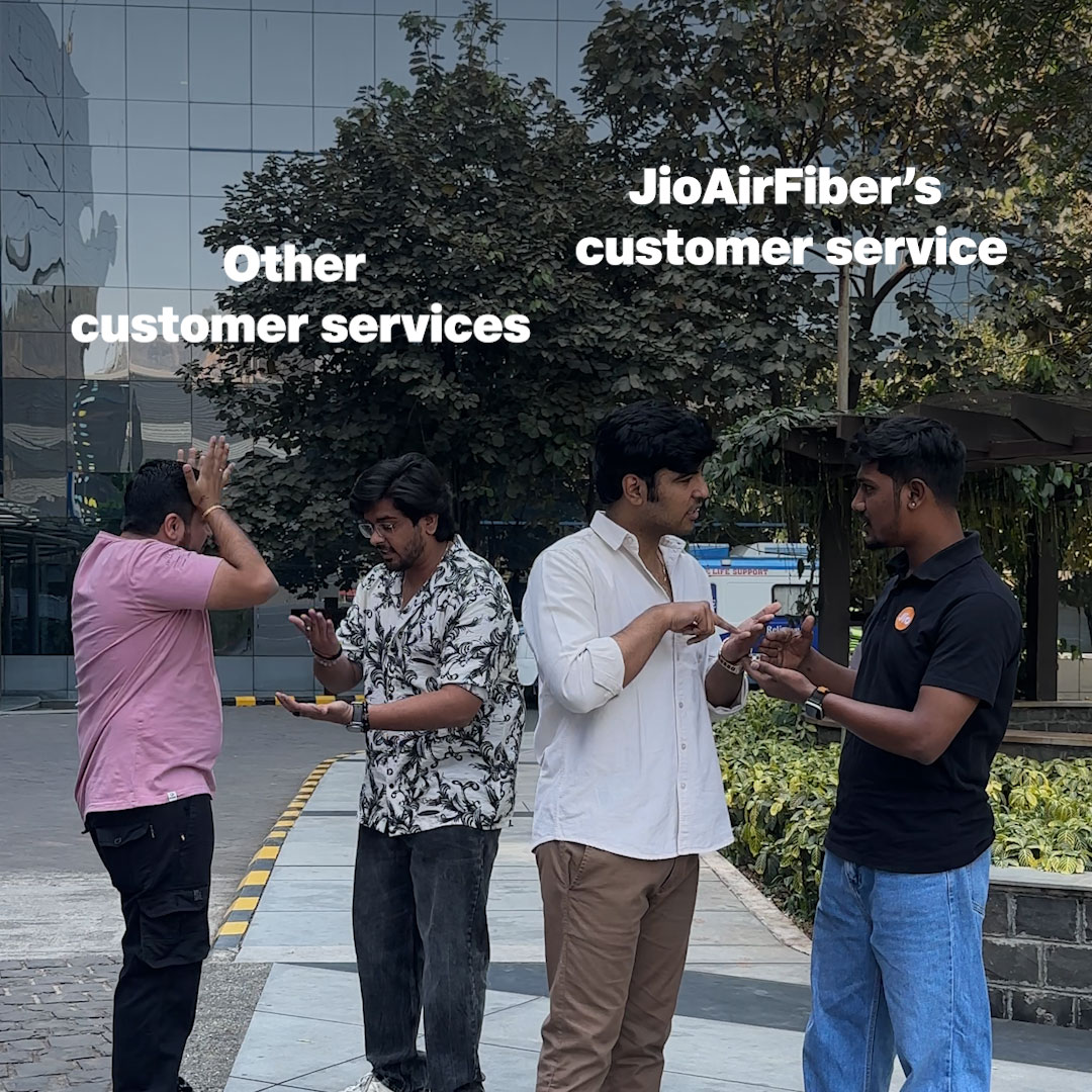 Uninterrupted streaming, unlimited entertainment, and instant support! Switch to JioAirFiber today to enjoy them all! #JioAirFiber #WithLoveFromJio