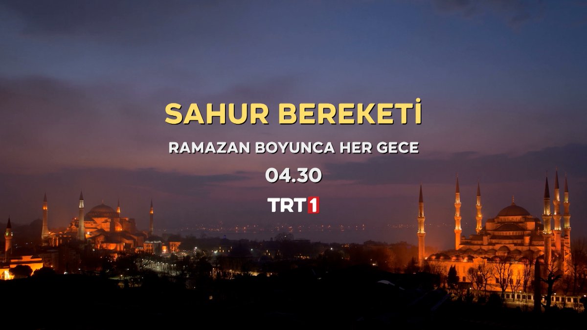 "Gelin bu bereketi birlikte yaşayalım.”🌙 Orhan Karaağaç ile #SahurBereketi canlı yayınla Ramazan ayı boyunca her gece saat 04.30’da TRT 1’de.