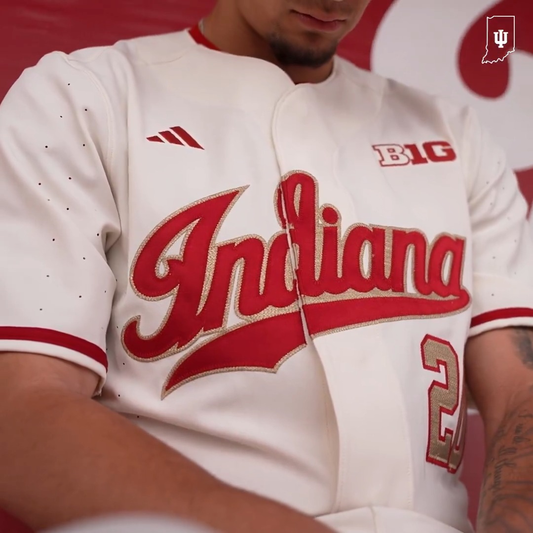Looking fresh in our new Gold Standard uniforms. 🤩 #IUBase x adidas Dugout