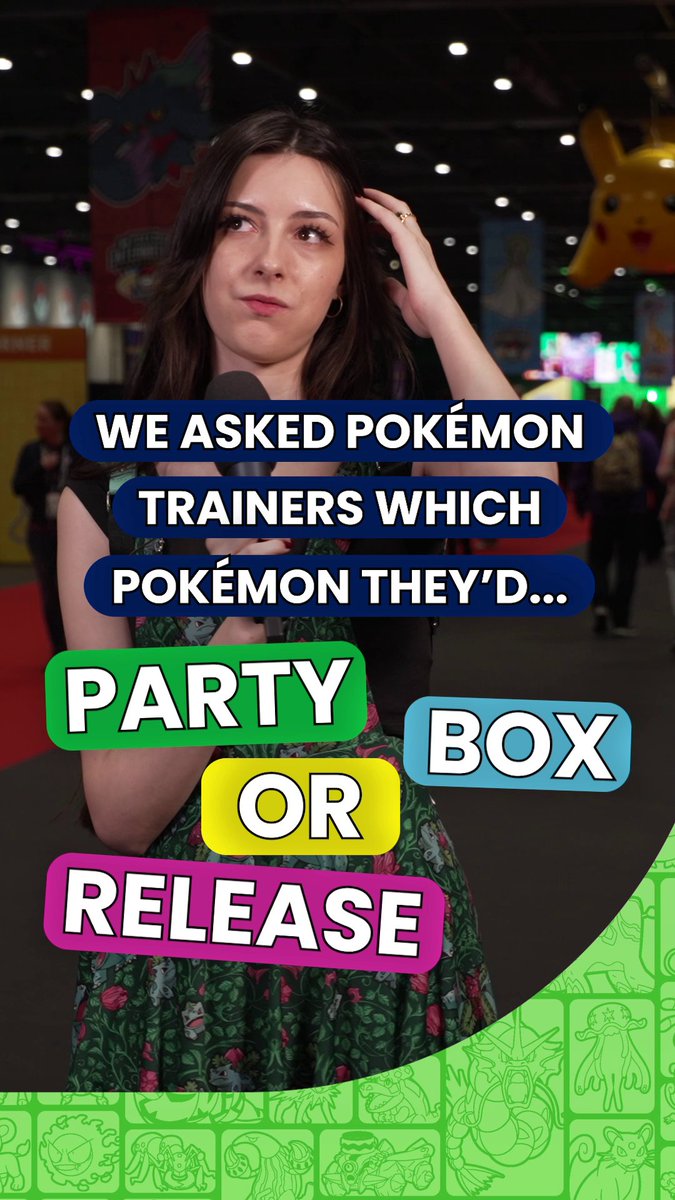 🎉 Add a Pokémon to your party 👉 Send one to the boxes 😭 Release the last! We asked Trainers at #PokemonEUIC to play Party, Box or Release! Do you agree with their picks? 👀