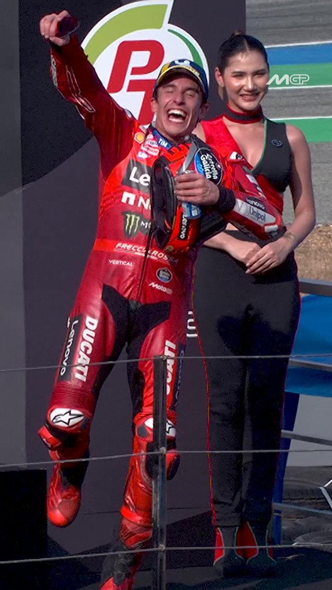 Written in the stars 🌟 93 GPs later, Marc Márquez is back in the lead of the #MotoGP World Championship! 😎 #ThaiGP 🇹🇭