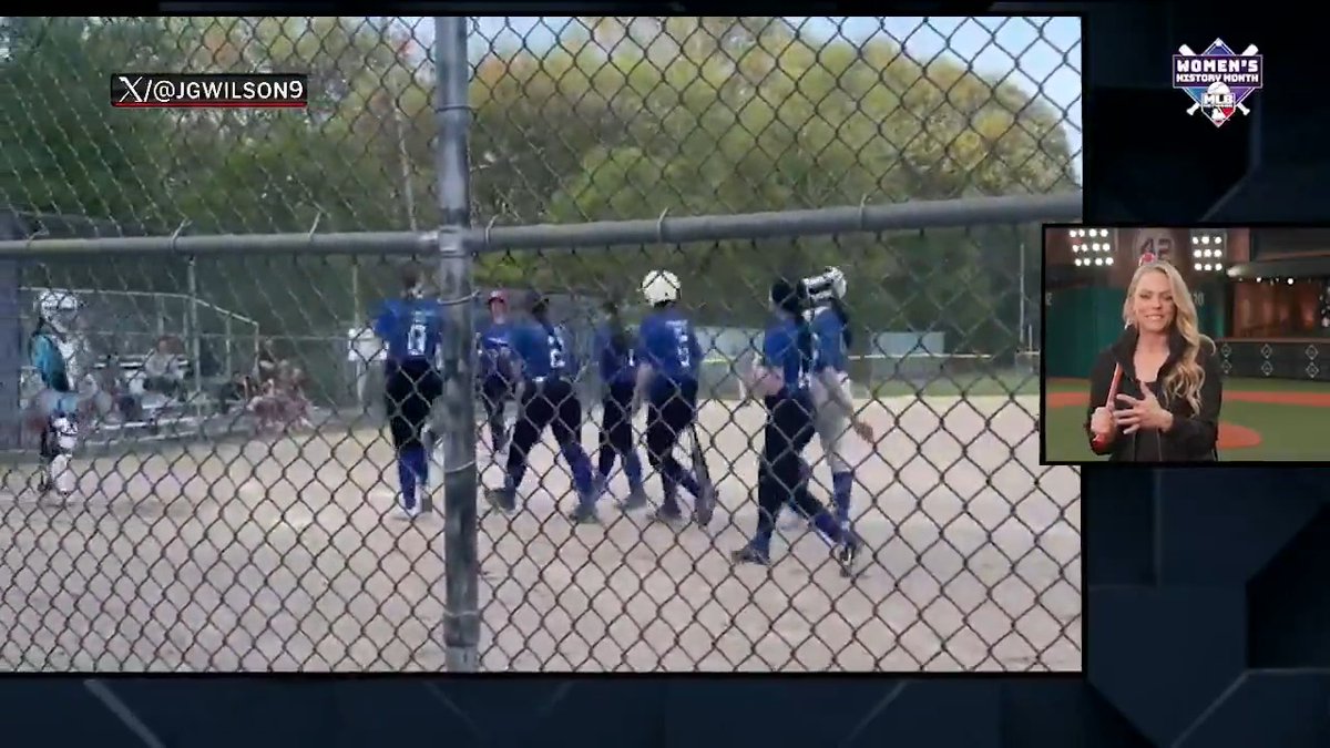 Olympic Gold Medalists Natasha Watley OLY and Jennie Finch take a look at this softball home run as we continue our celebration of #WomensHistoryMonth! 🎥 Jon Wilson