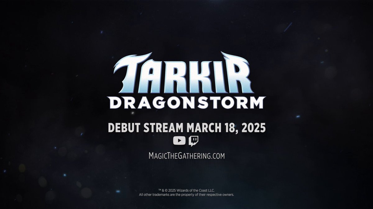 A storm of draconic proportions is brewing over #MTGTarkir. Join us at on 3/18 at 10am PT for the roaring debut of Tarkir Dragonstorm.