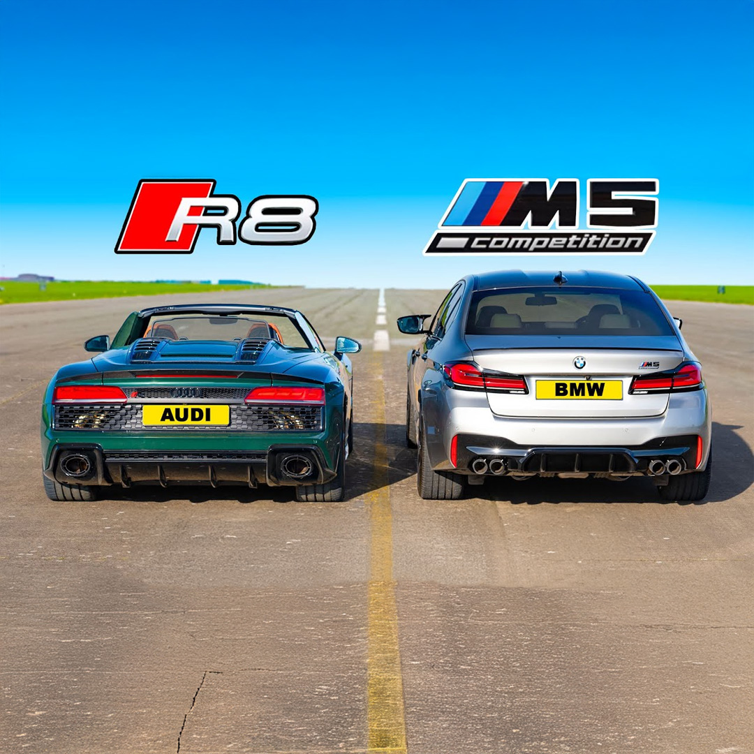625hp M5 v 620hp R8 V10 🔥