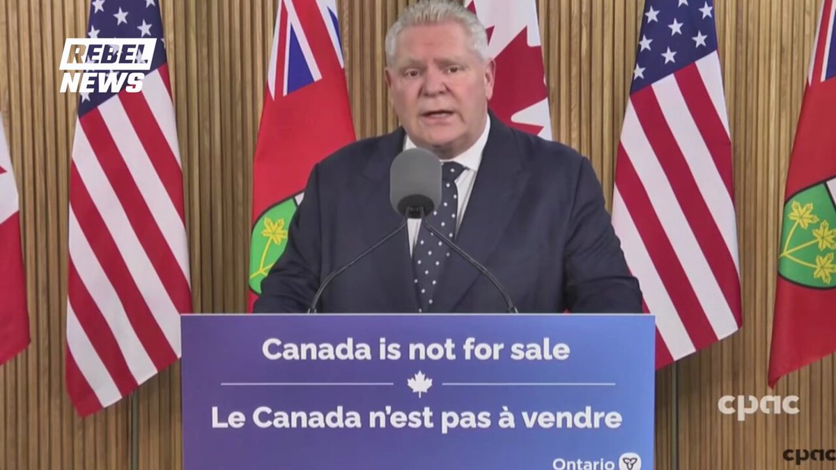 Premier Ford announces Ontario has ripped up its contract with Elon Musk's company Starlink. "It's done, it's gone. We won't award contracts to people who enable and encourage economic attacks on our province and our country."