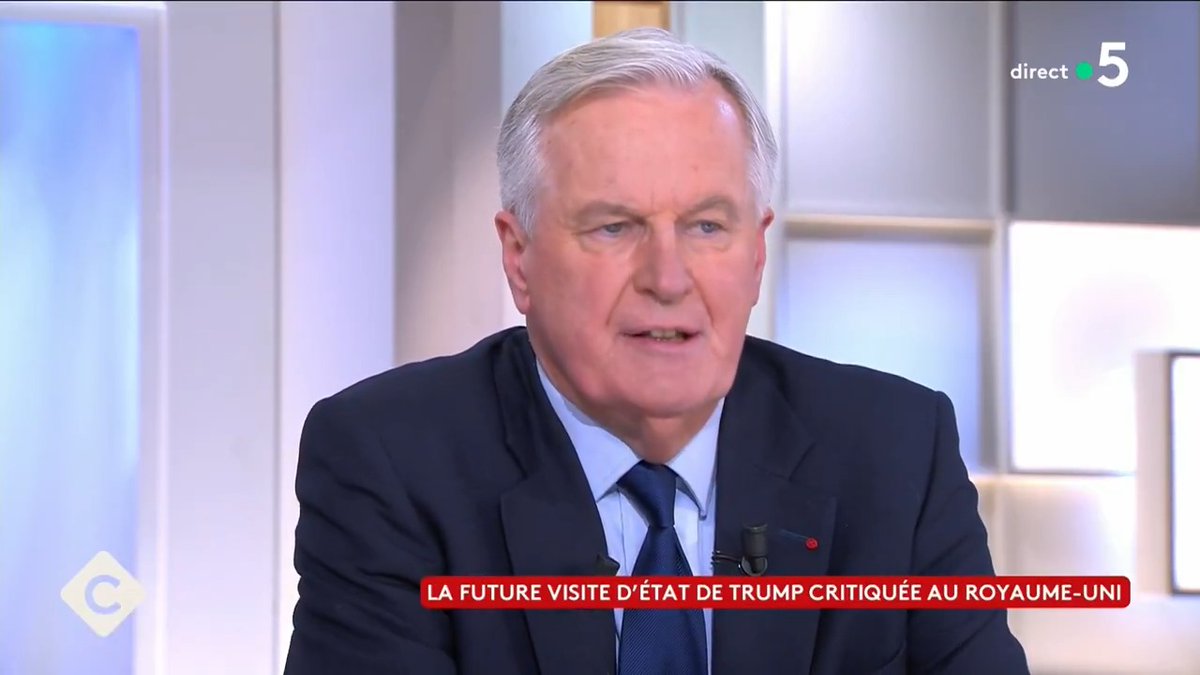 "Trump n'est pas les États-Unis, il est le président pour les 4 années qui viennent. Il y a un intérêt à garder un lien. Ils ne pourront pas affronter seuls les problèmes du monde.” La future visite d’État de Trump critiquée au Royaume-Uni : Michel Barnier dans #CàVous