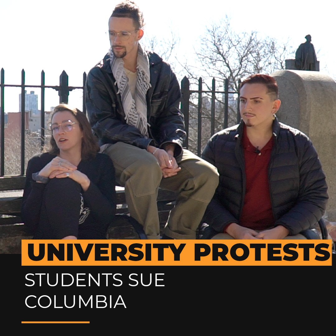 Three students are suing Columbia University after they were suspended for their role in on campus Palestine soldarity demonstrations. Trump has said that such “illegal” protests will lose all funding, and students could be imprisoned.