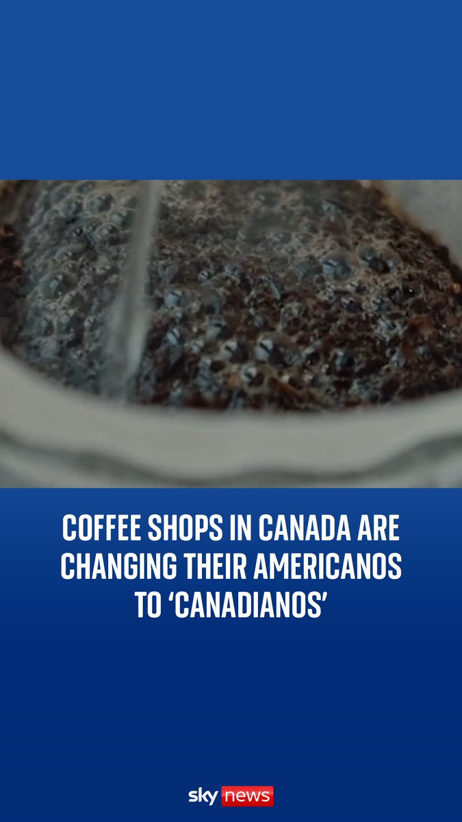 Why are coffee shops in Canada changing their Americanos to ‘Canadianos’? Sky's Charline BM explains ⬇️