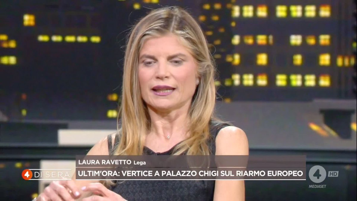 Laura Ravetto: "Per Von der Leyen non possiamo fare debito per costruire ausili per il popolo, ma potremmo farlo per riarmarci" Cosa ne pensate? #4disera in diretta su #Rete4 e in streaming su Mediaset Infinity