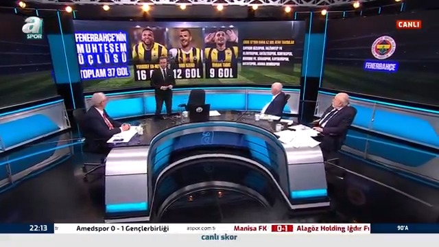 Fenerbahçe'de En-Nesyri, Dzeko ve Tadic üçlüsü toplam 37 gol atarak Süper Lig'de 10 takımı geride bıraktı.