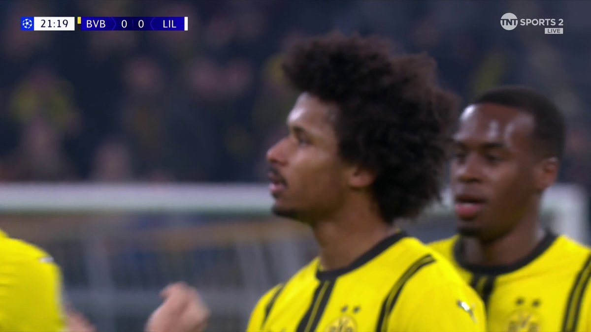 WHAT A STRIKE 😮 Karim Adeyemi unleashes a rocket from outside the box to open the scoring for Dortmund 🚀 📺 Watch the Champions League LIVE on TNT Sports & discovery+ UK