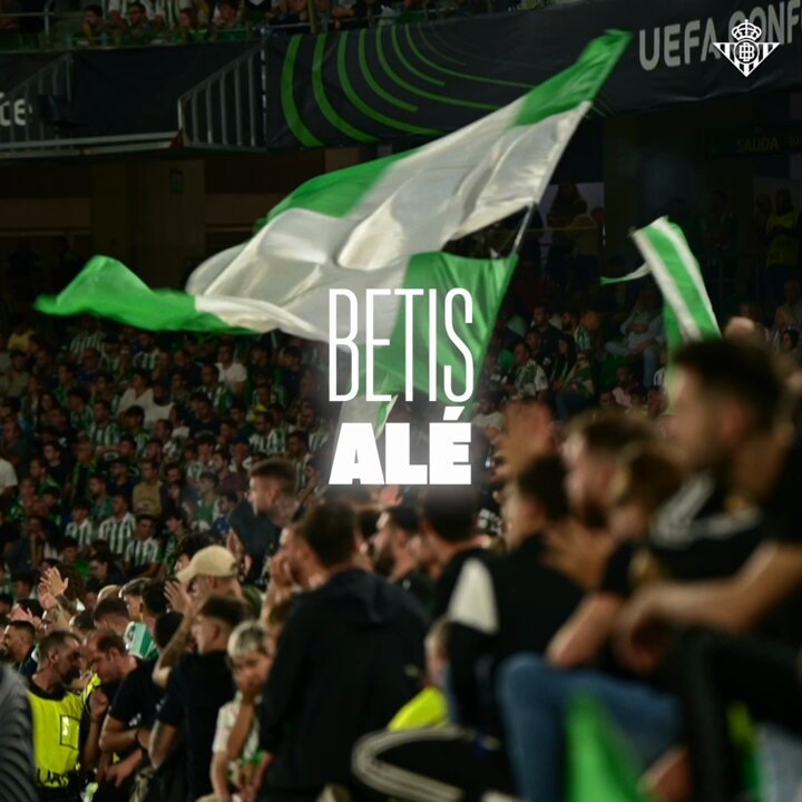 🗣️💚🔥 El lema que nos une: #𝐁𝐞𝐭𝐢𝐬𝐀𝐥𝐞́. #EuroBetis #RealBetisVitóriaSC