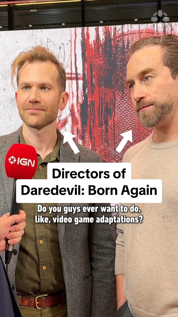 Daredevil: Born Again directors Aaron Moorhead &amp; Justin Benson would love to do a CONTROL movie! #DaredevilBornAgain
