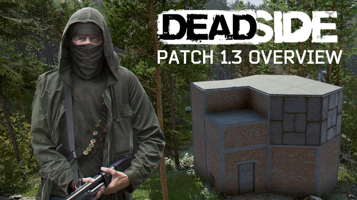 Update 1.3 is live on PC! You can expect to see new base tiers, remodeled weapons, backpack in backpack storage, new explosives and more!