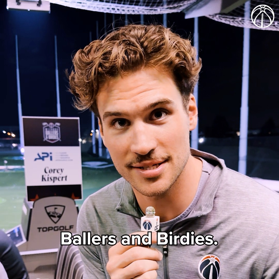 🎥 Ballers and Birdies wouldn't be right without a Corey-spondent appearance.🏌️‍♂️ #ForTheDistrict | Corey Kispert